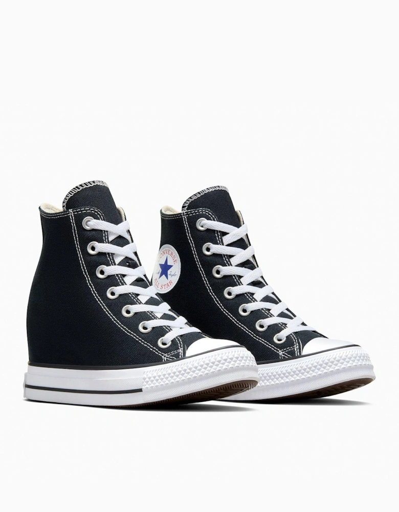 Women's Chuck Taylor All Star Classic Wedge Platform High Tops - Black
