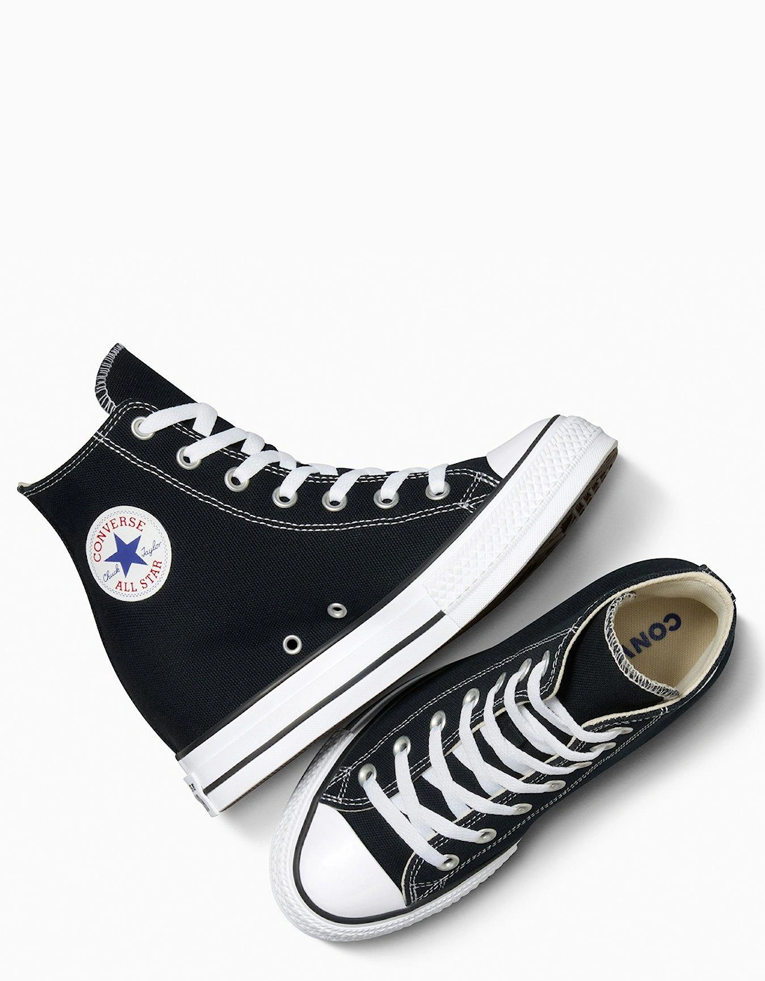 Women's Chuck Taylor All Star Classic Wedge Platform High Tops - Black