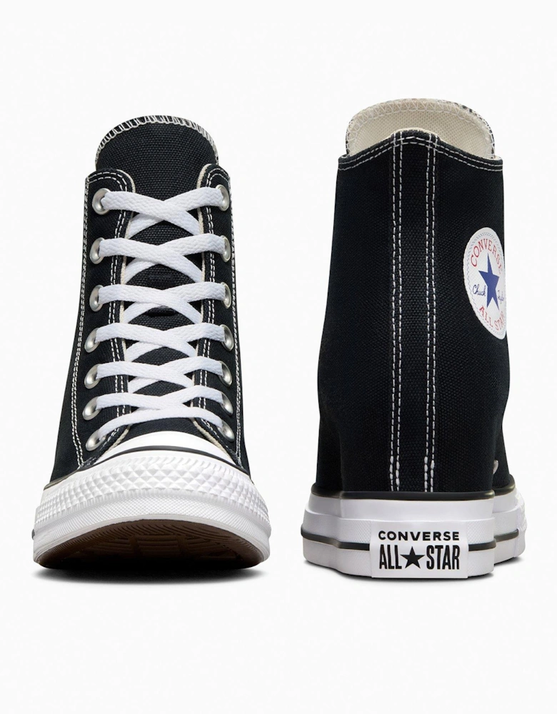 Women's Chuck Taylor All Star Classic Wedge Platform High Tops - Black