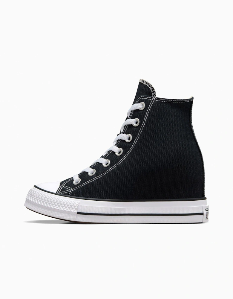 Women's Chuck Taylor All Star Classic Wedge Platform High Tops - Black