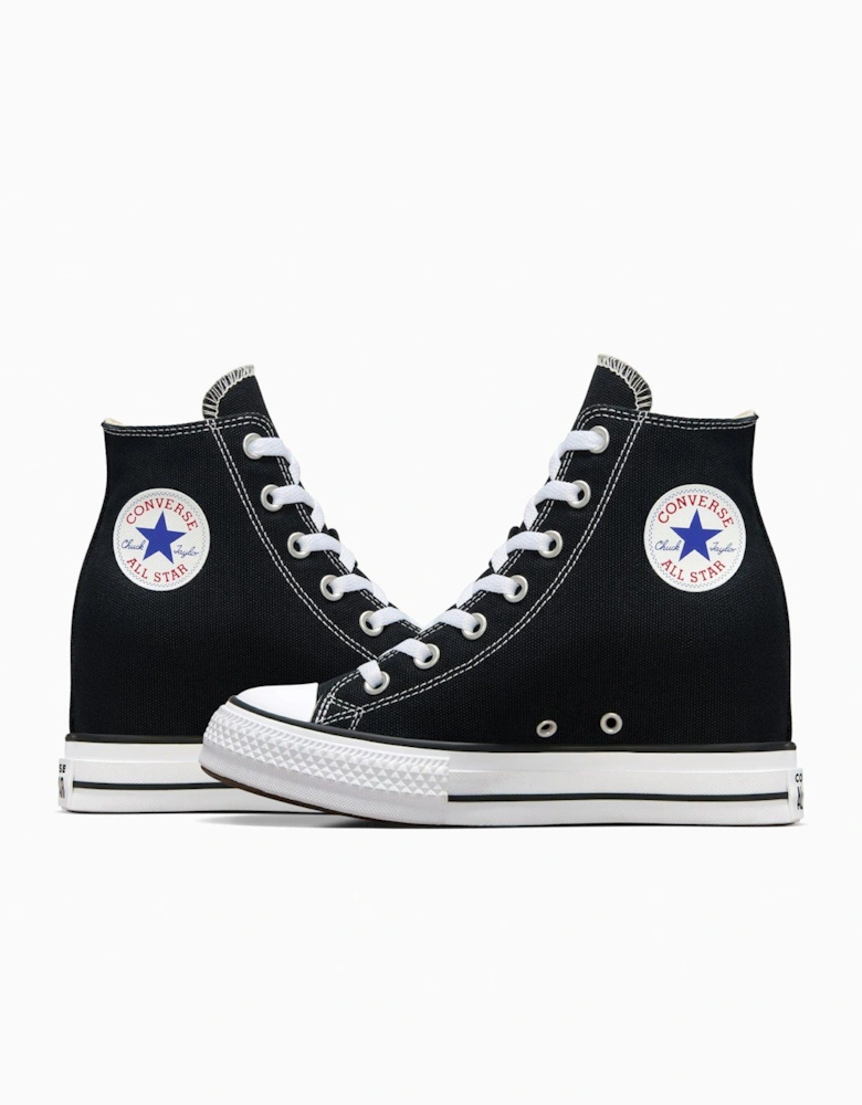 Women's Chuck Taylor All Star Classic Wedge Platform High Tops - Black