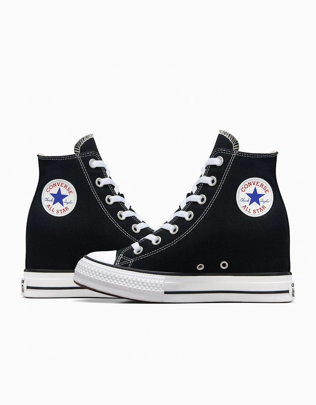 Women's Chuck Taylor All Star Classic Wedge Platform High Tops - Black