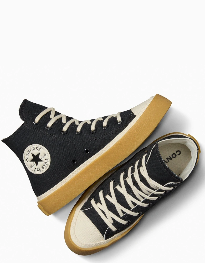 Womens Chuck Taylor All Star Canvas Hi Top - Black