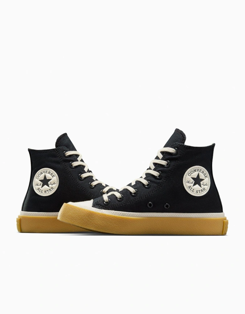 Womens Chuck Taylor All Star Canvas Hi Top - Black