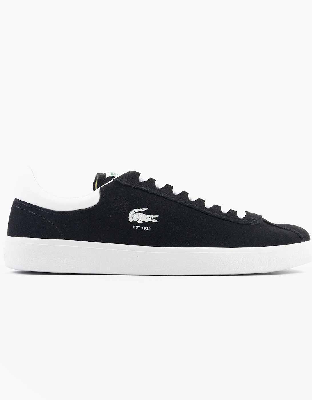BASESHOT Mens Trainers Black/White, 7 of 6