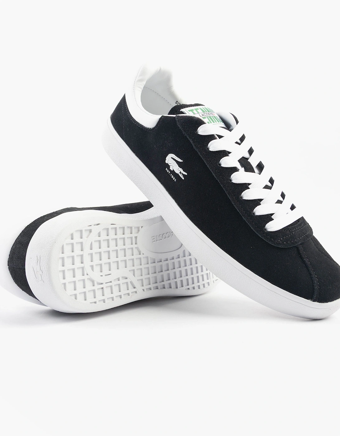 BASESHOT Mens Trainers Black/White