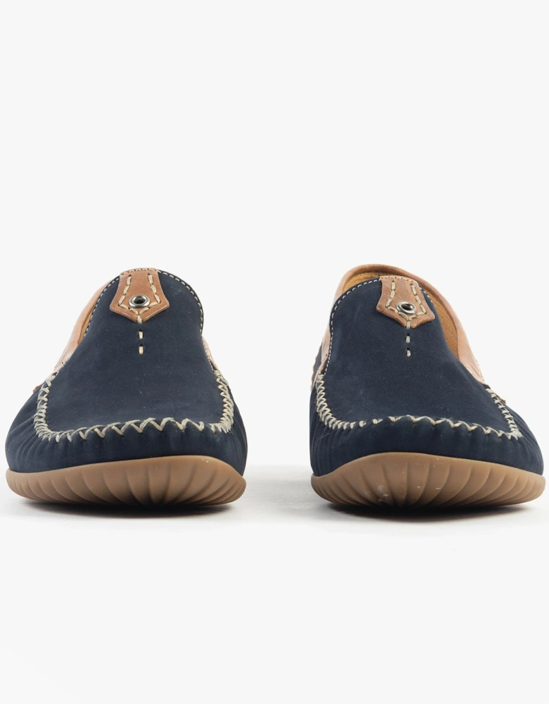 CALIFORNIA Womens Loafers Navy/New Whiskey
