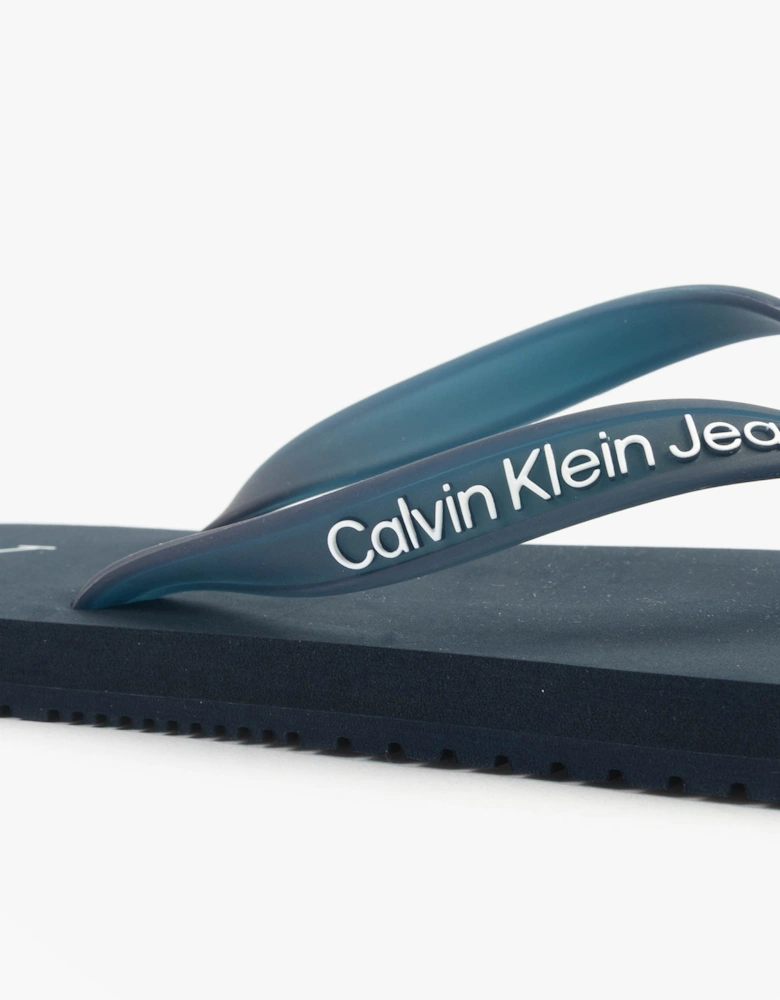 BEACH SANDAL TRANSPA Mens Sandals Calvin Navy/Bright White