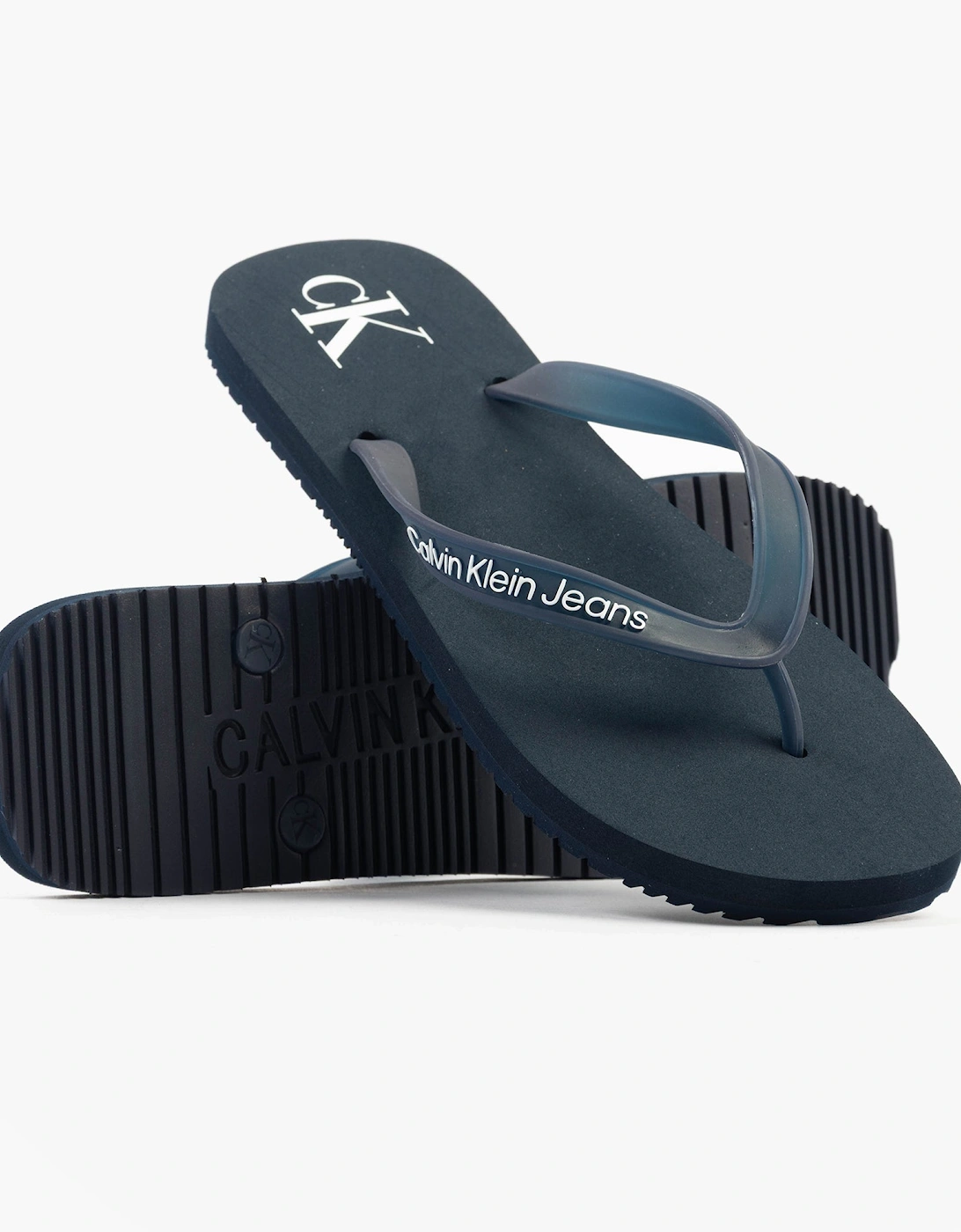 BEACH SANDAL TRANSPA Mens Sandals Calvin Navy/Bright White