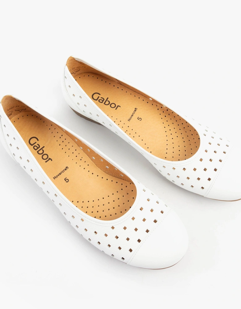 RUFFLE Womens Shoes White