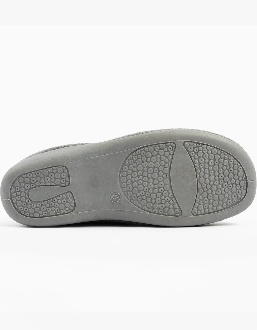 NIKKI Womens Felt Sheep Full Slippers Grey