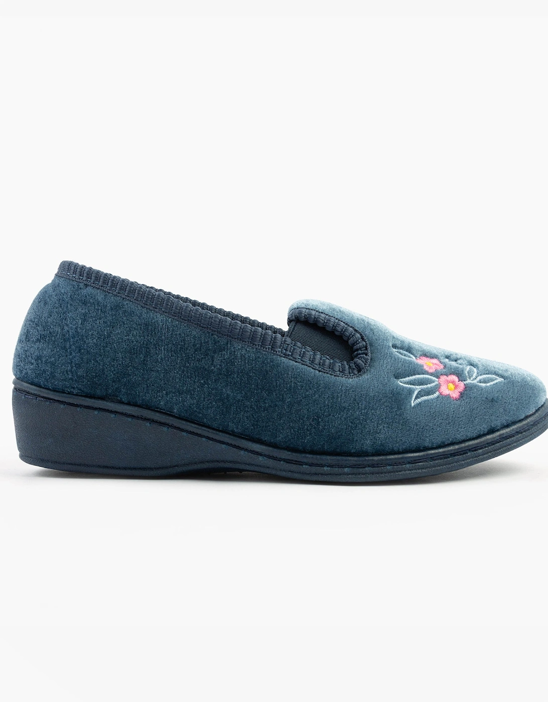 GINA Womens Full Gusset Slippers Blueberry, 5 of 4
