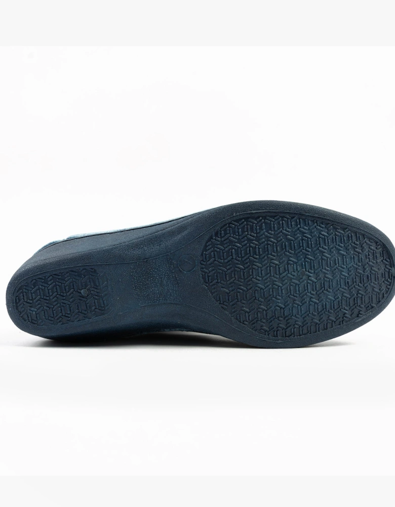 GINA Womens Full Gusset Slippers Blueberry