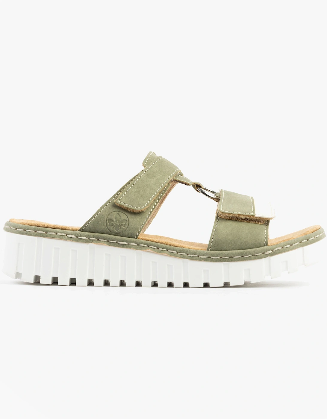 V1396-52 Womens Sandals Green Combination, 6 of 5