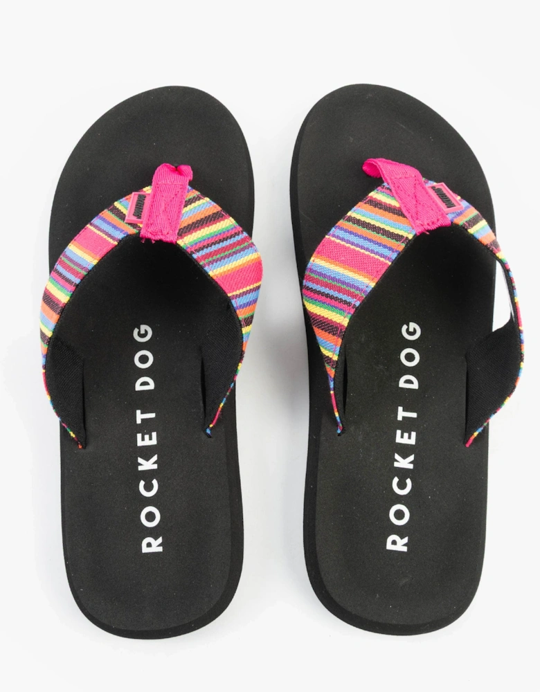 ADIOS Womens Flip Flops Multi