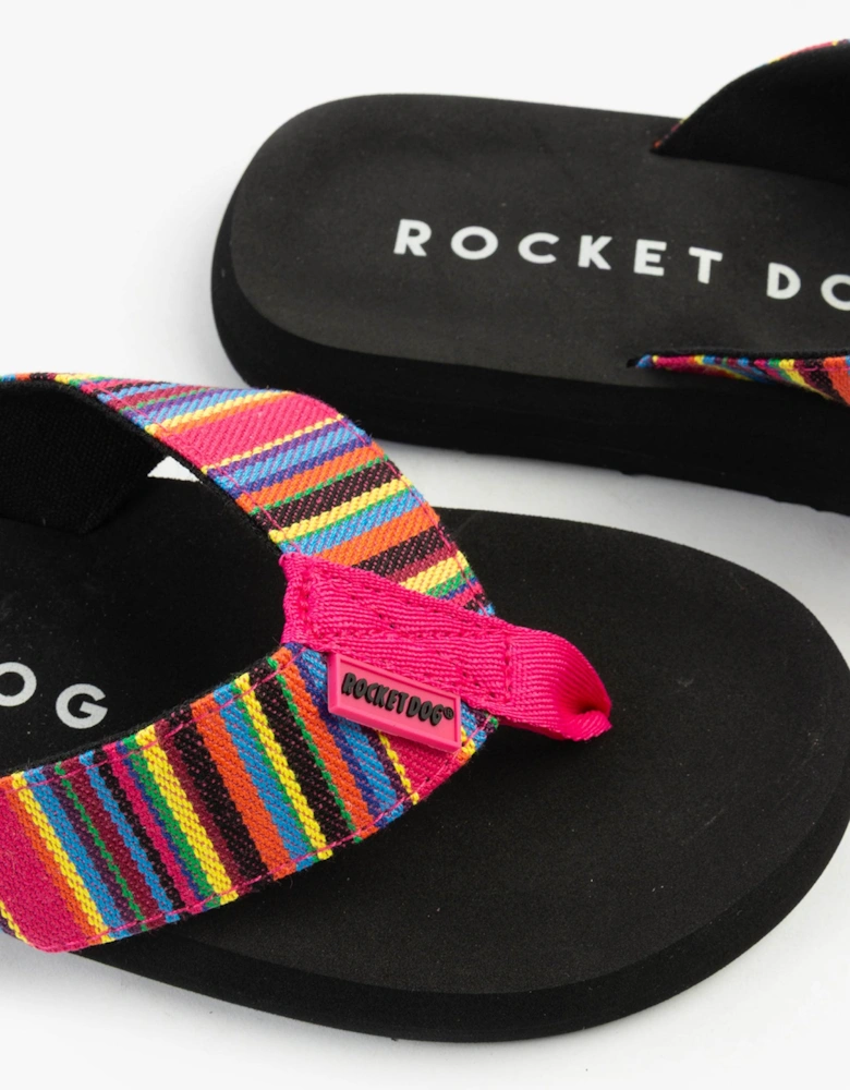 ADIOS Womens Flip Flops Multi
