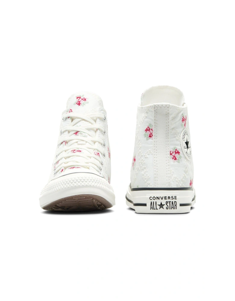 Kids Chuck Taylor All Star Canvas Hi Tops - White