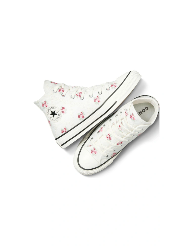 Kids Chuck Taylor All Star Canvas Hi Tops - White