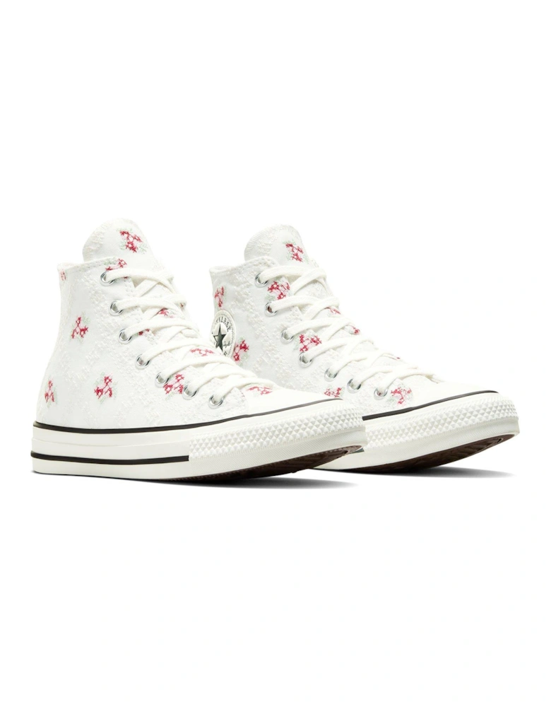 Kids Chuck Taylor All Star Canvas Hi Tops - White