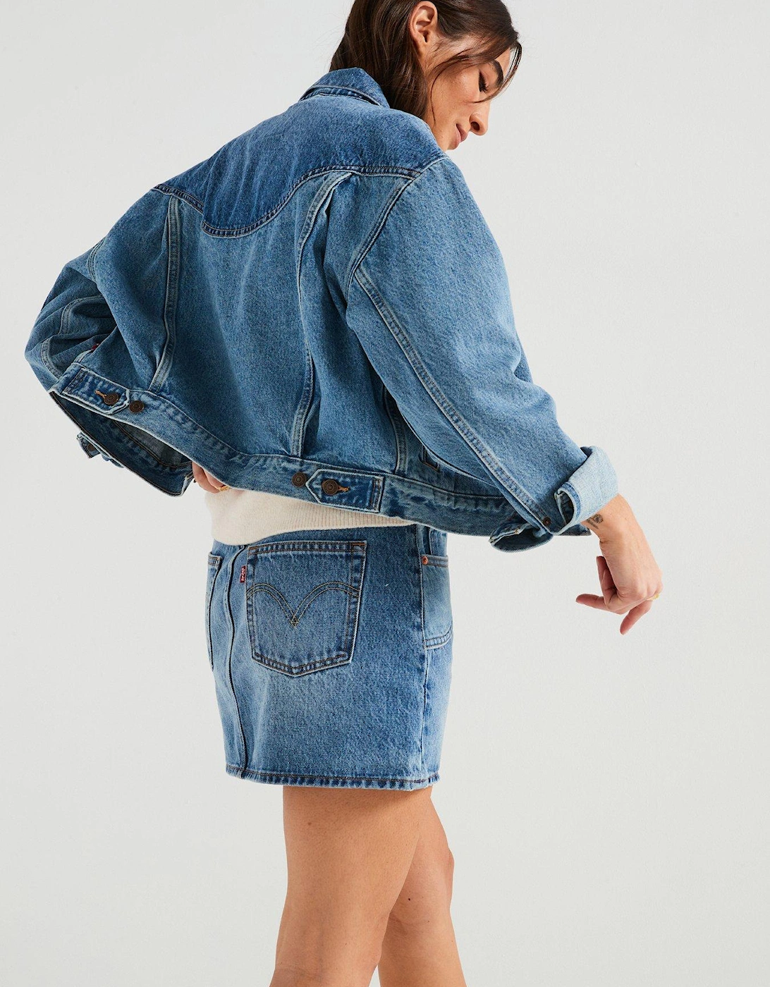 Western Icon Skirt - Ironic Iconic Skirt - Blue