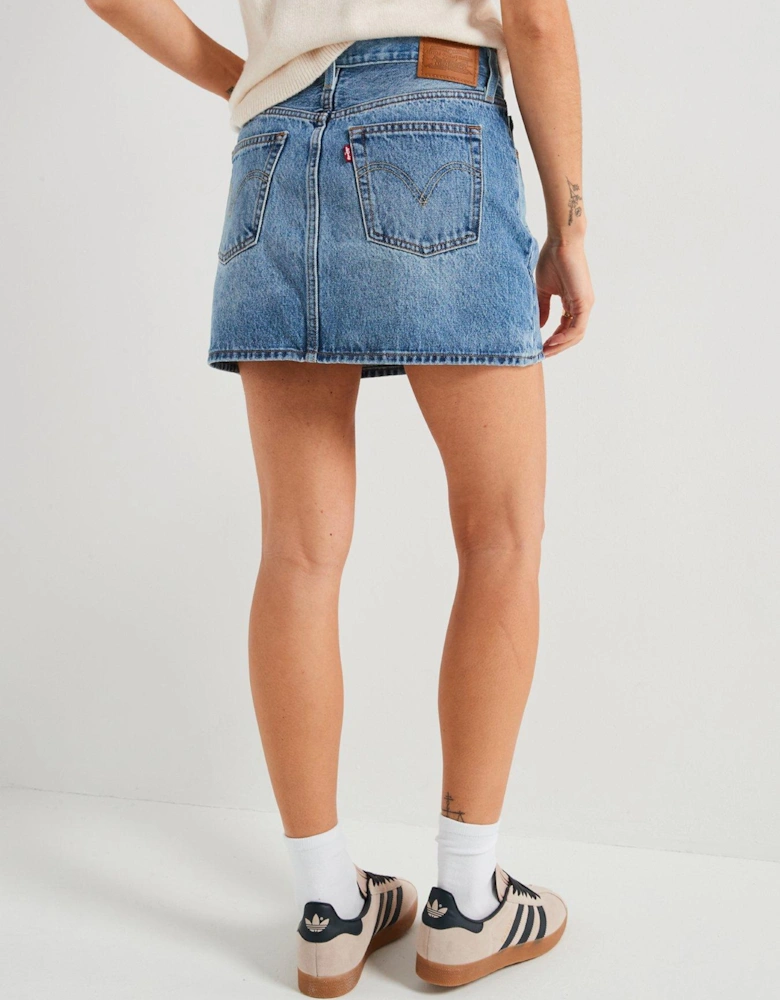 Western Icon Skirt - Ironic Iconic Skirt - Blue