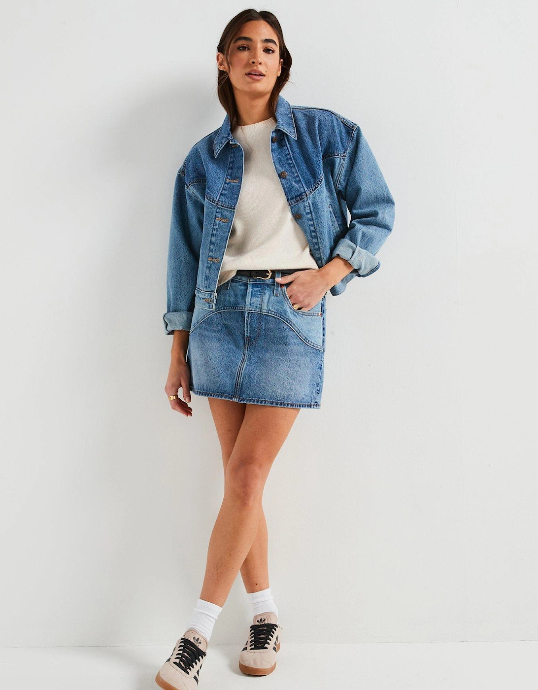 Western Icon Skirt - Ironic Iconic Skirt - Blue
