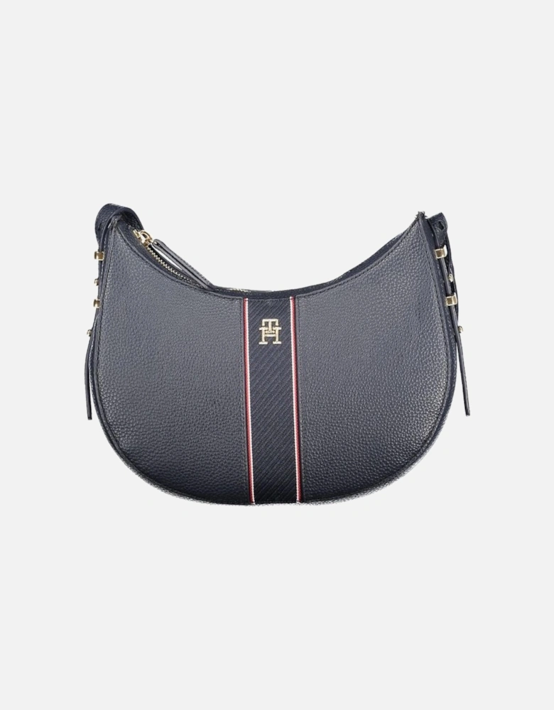 Chic Handbag with Adjustable Strap and Zip Closure Women - Blue