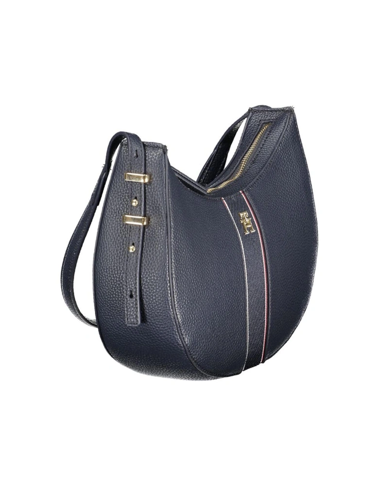 Chic Handbag with Adjustable Strap and Zip Closure Women - Blue