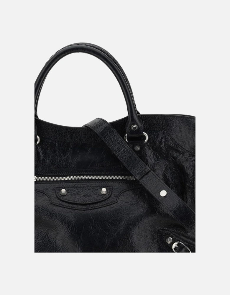 Le City Medium Lambskin Handbag Women - Black