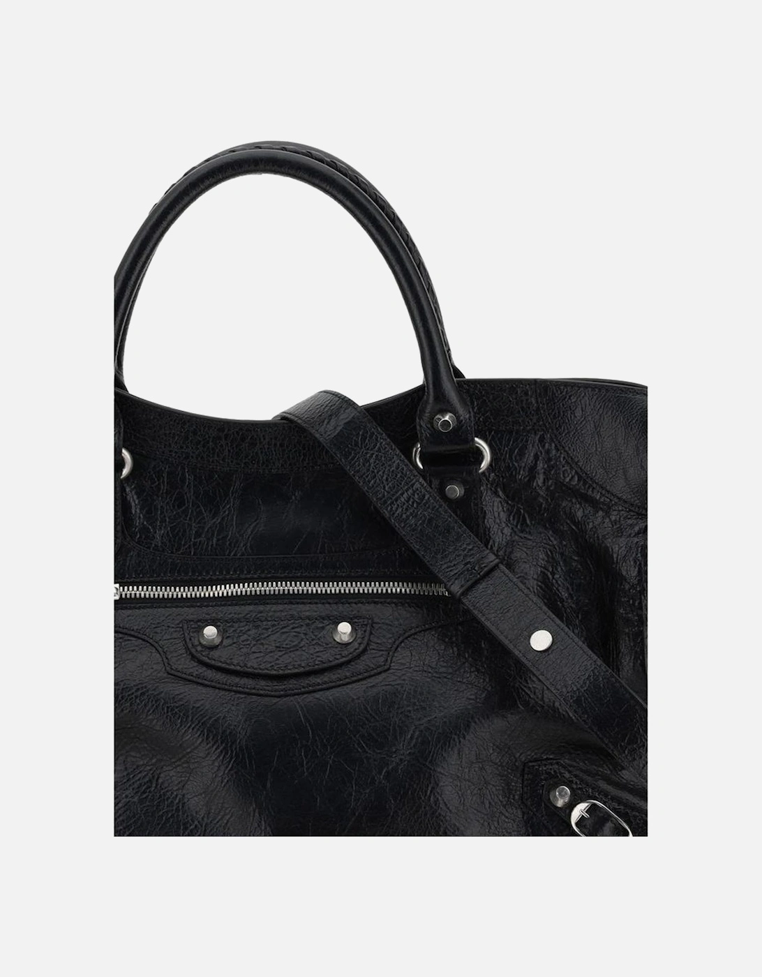 Le City Medium Lambskin Handbag Women - Black