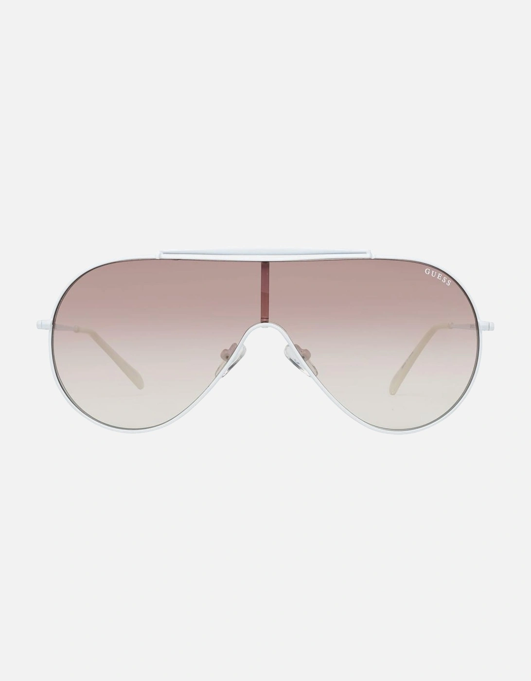 GU7624 Aviator Sunglasses Women - White