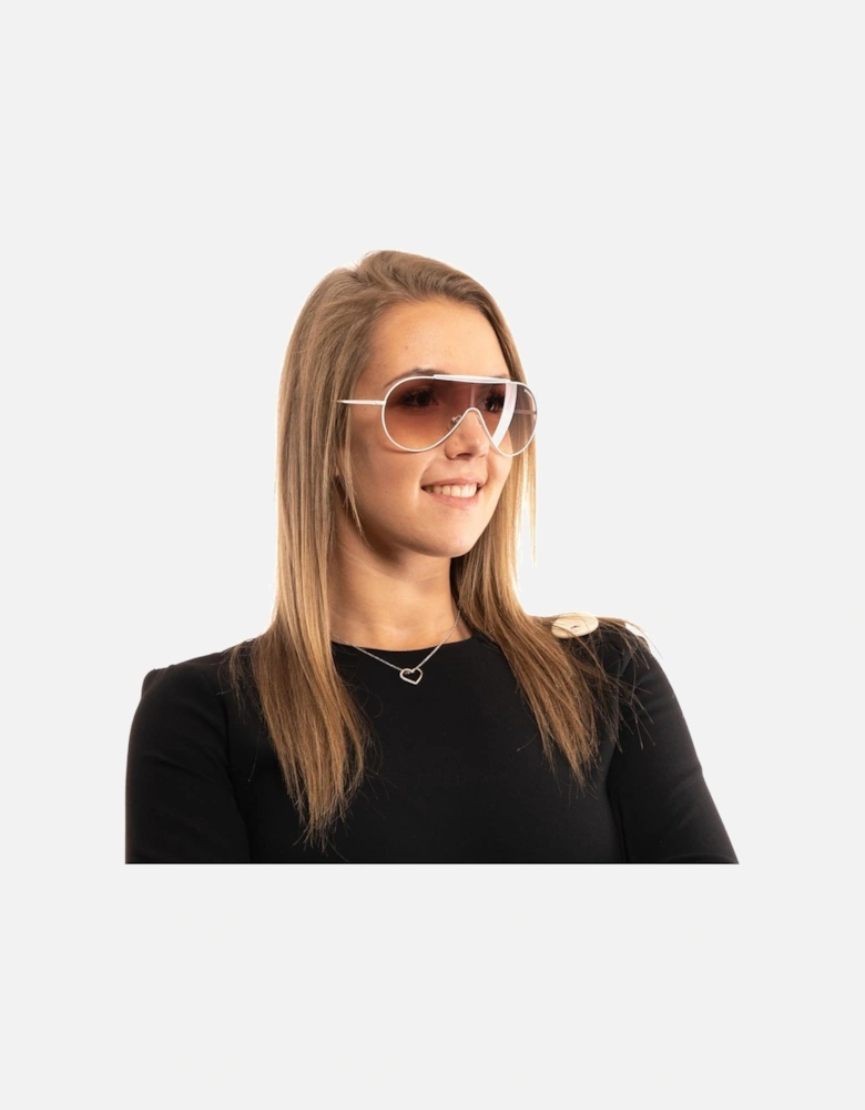 GU7624 Aviator Sunglasses Women - White