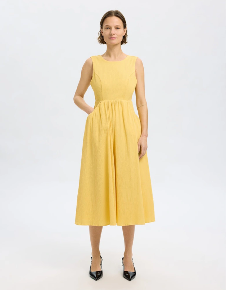 Femme Leonora Sleeveless Pocket Midi Dress Sundress