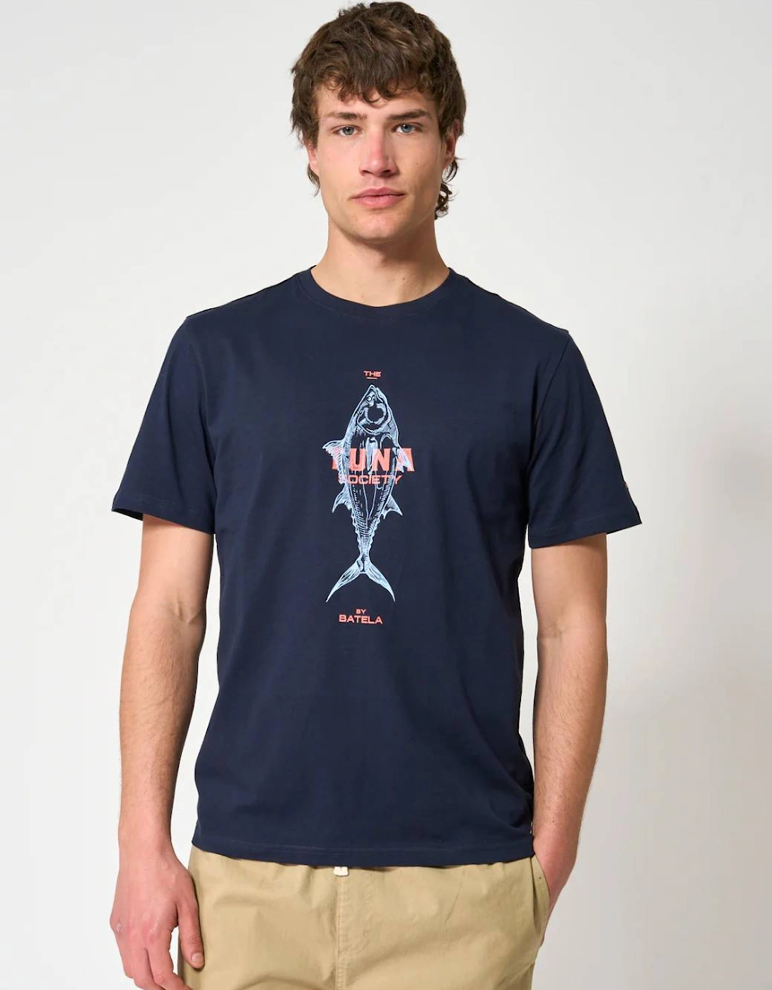 Men's Tuna Society T-Shirt Navy Blue, 5 of 4