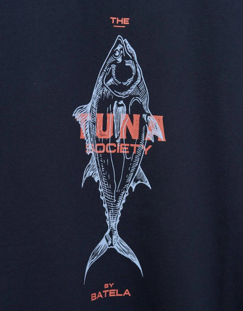Men's Tuna Society T-Shirt Navy Blue