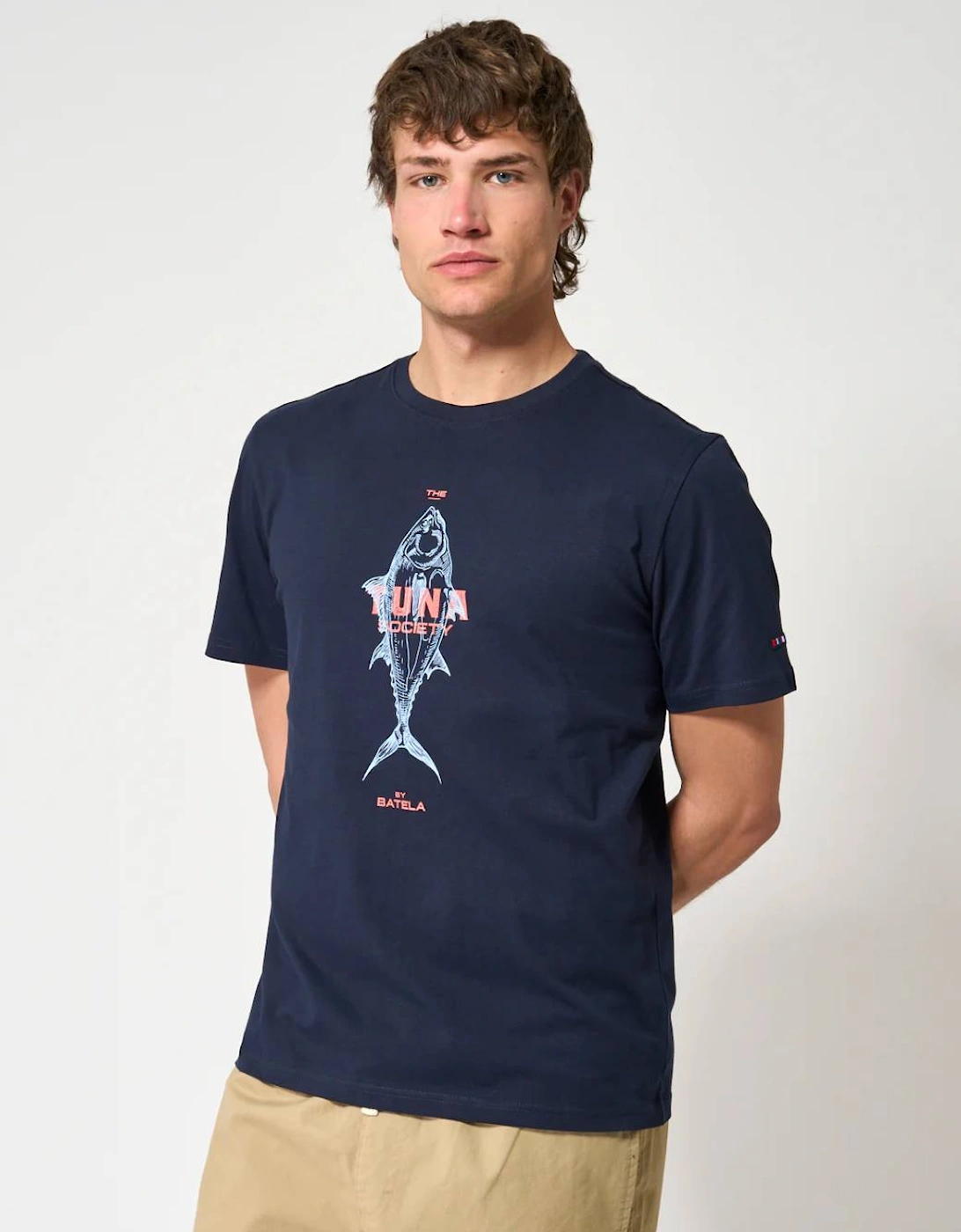 Men's Tuna Society T-Shirt Navy Blue
