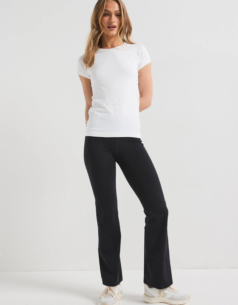 Womens Training Athlete Seamless Workout T-Shirt - White