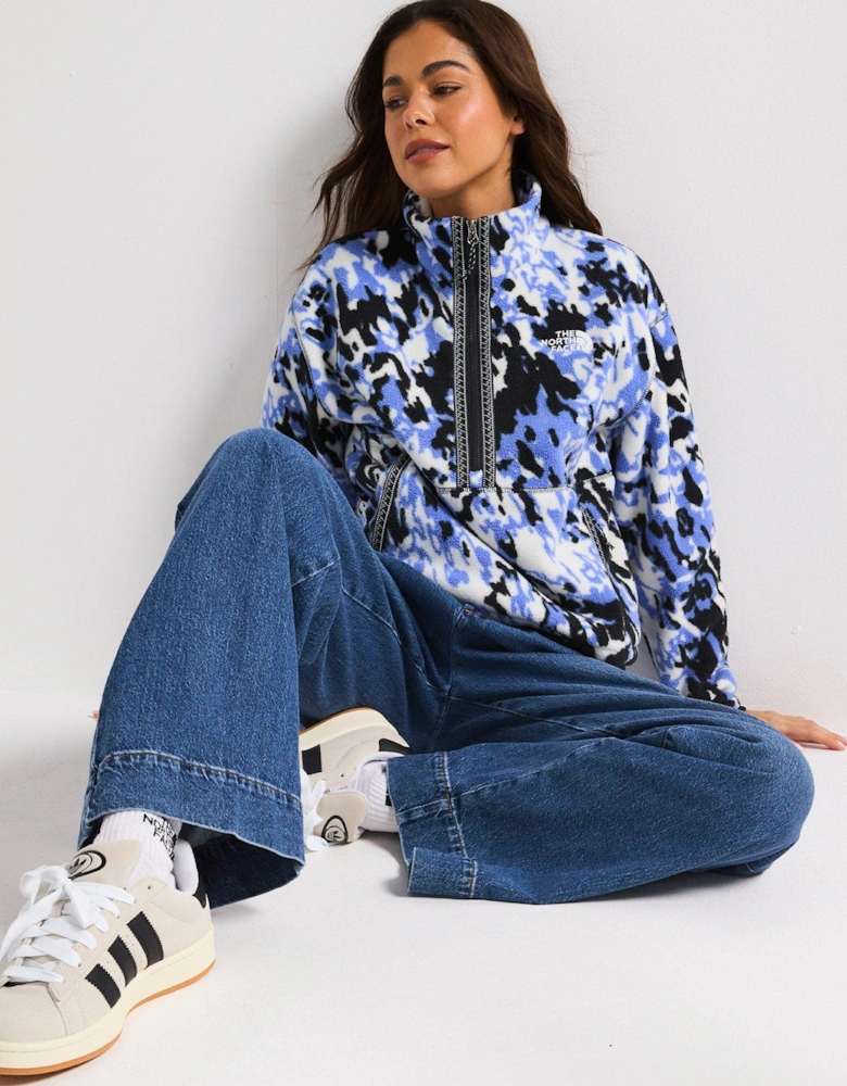 Women's TNF Fleeski 1/4 Zip Pullover - Dark Multi