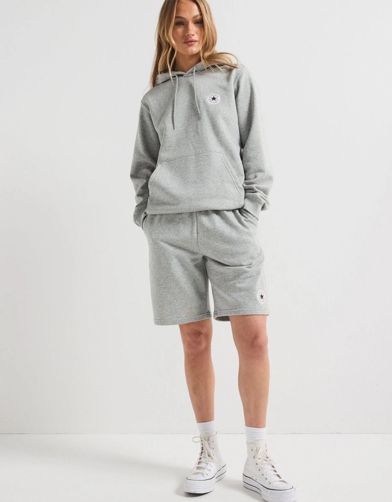 Womens Standard Fit Core Chuck Patch Hoodie - Grey