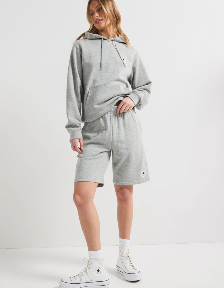 Womens Standard Fit Core Chuck Patch Hoodie - Grey