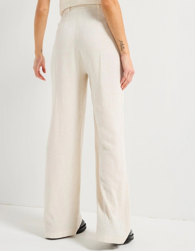 Claire Linen Trouser - Cream
