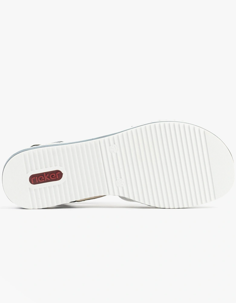 V3663-14 Womens Sandals Blue/Silver