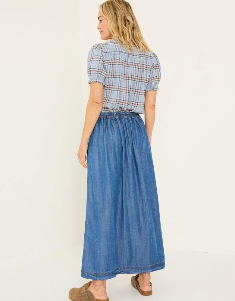 Arabella Midi Skirt - Blue