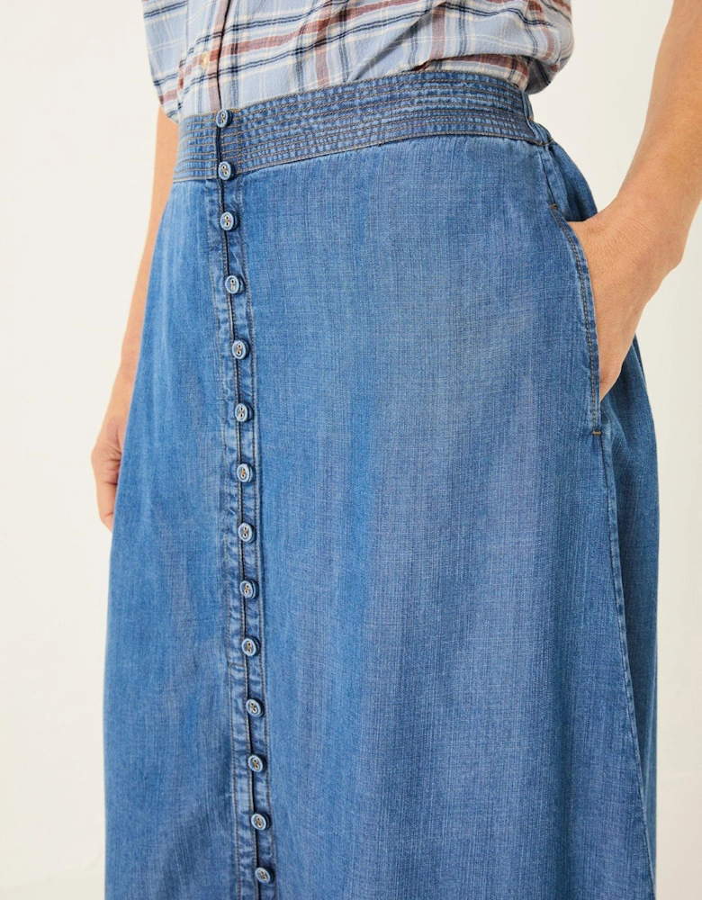 Arabella Midi Skirt - Blue