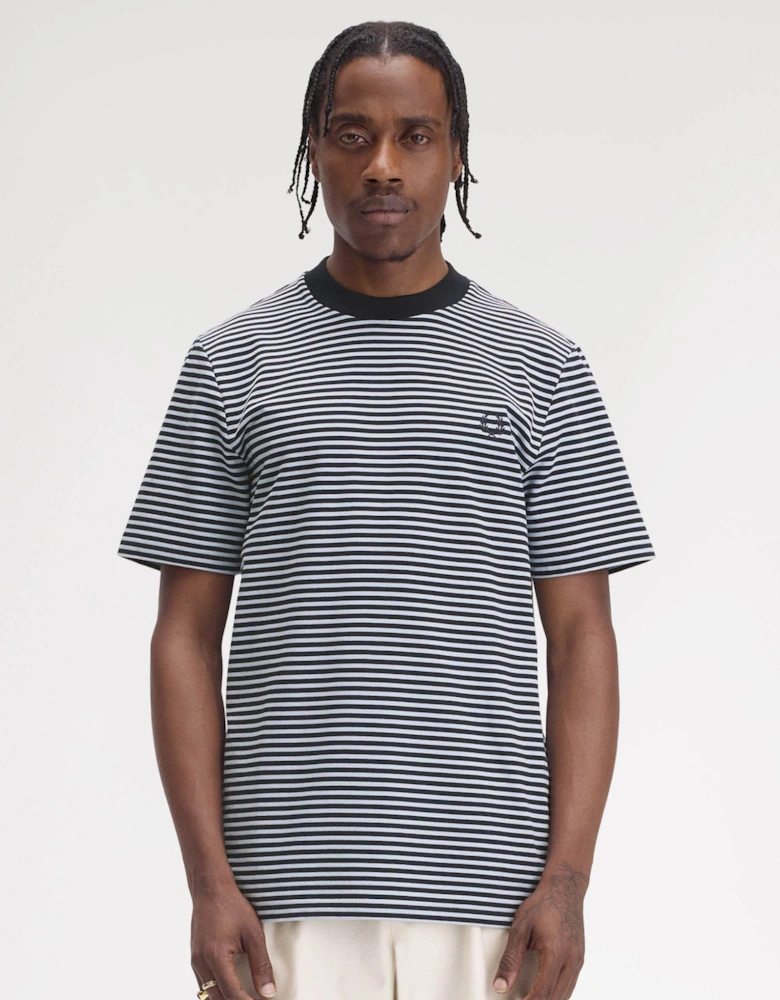 Mens Fine Stripe Heavyweight T-Shirt
