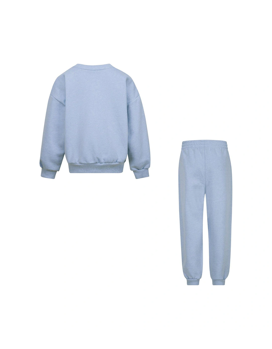 Kids Essential Fleece Crew Tracksuit - Blue
