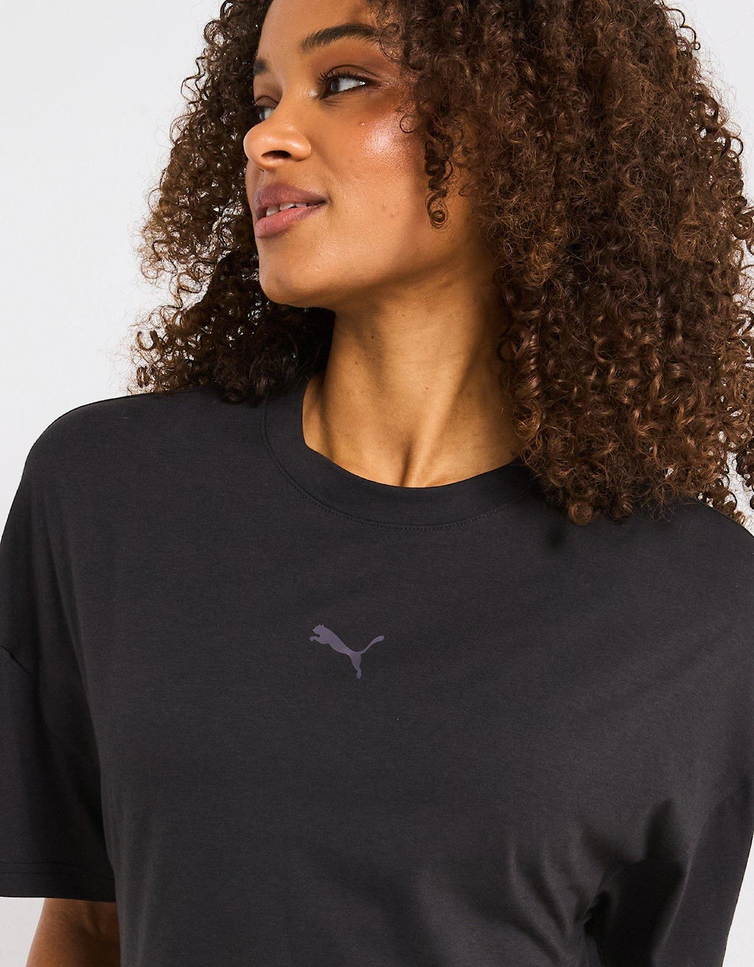 Womens Training Evolve Oversized Tee - Black