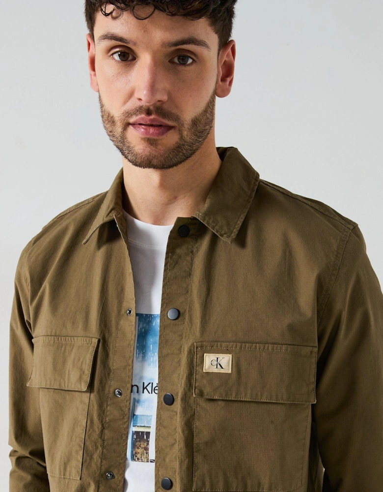Double Pocket Overshirt - Khaki