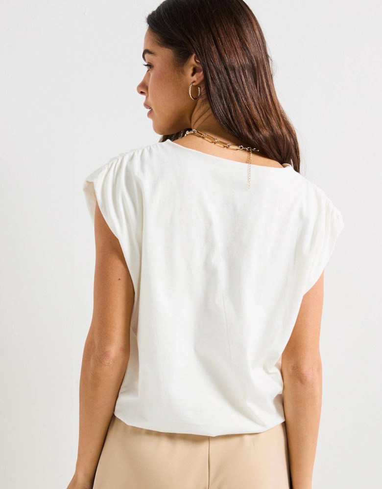 Short Sleeve Bubble Top - Multi