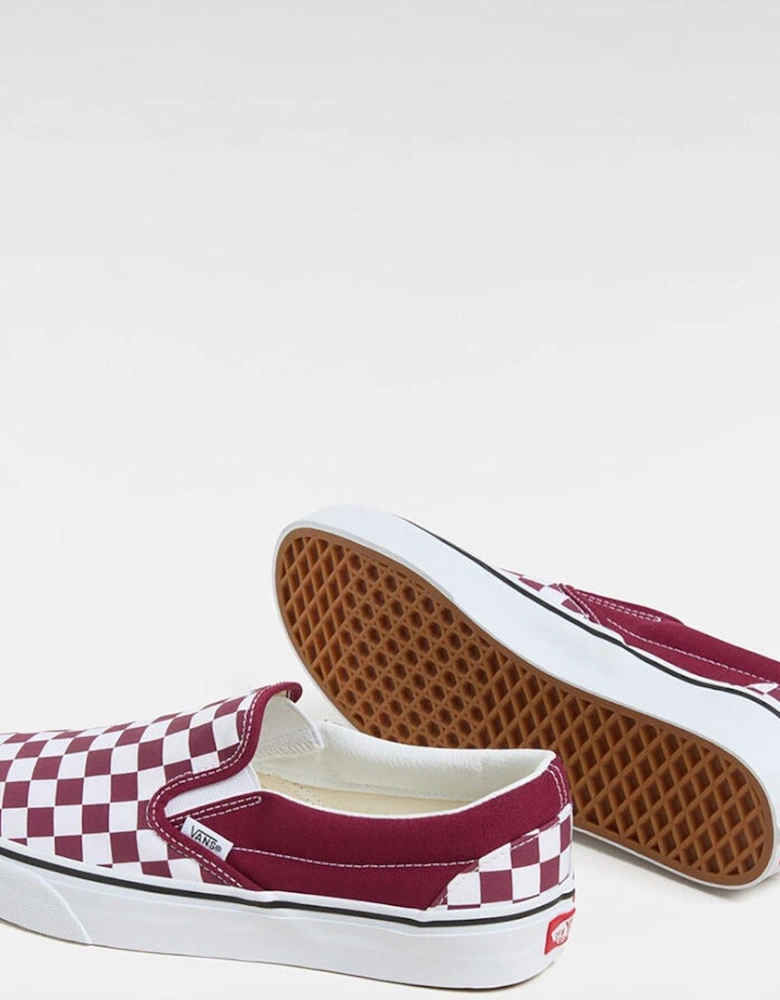 Women's Classic Slip-On Trainers - Red